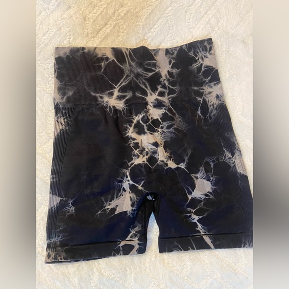Pants - NWOT black & gray  booty sculpting shorts.